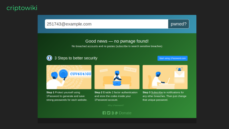 Si no se encuentra la dirección, pantalla verde :)